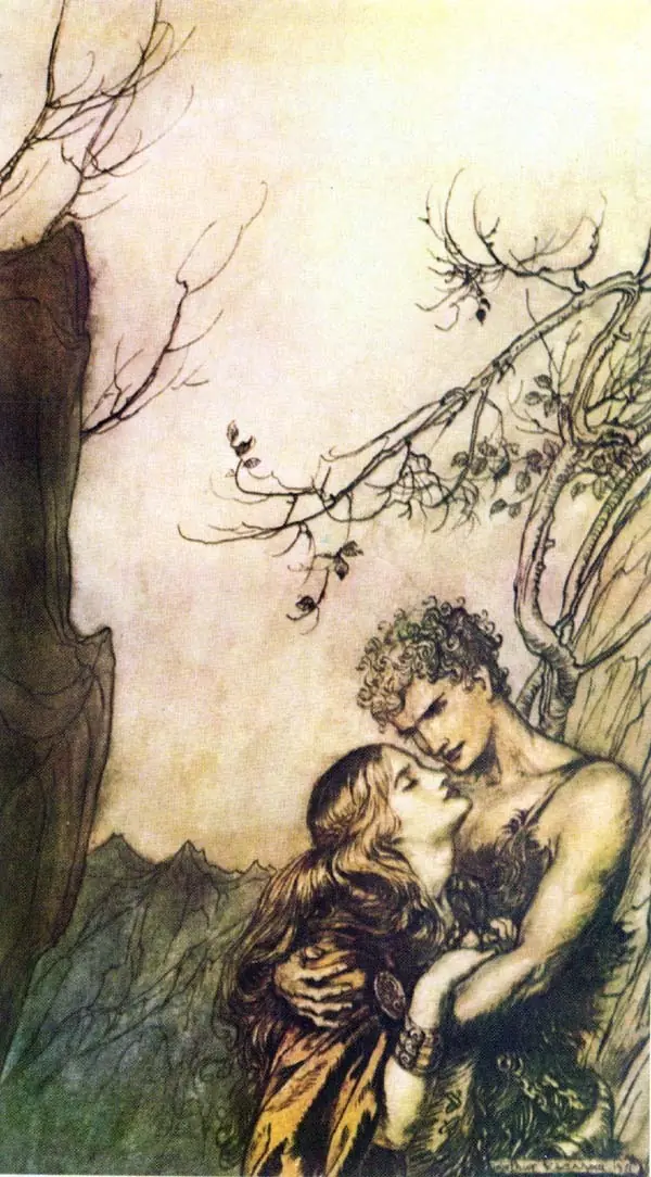 La mitología germano escandinavo ilustrada de Arthur Rackham