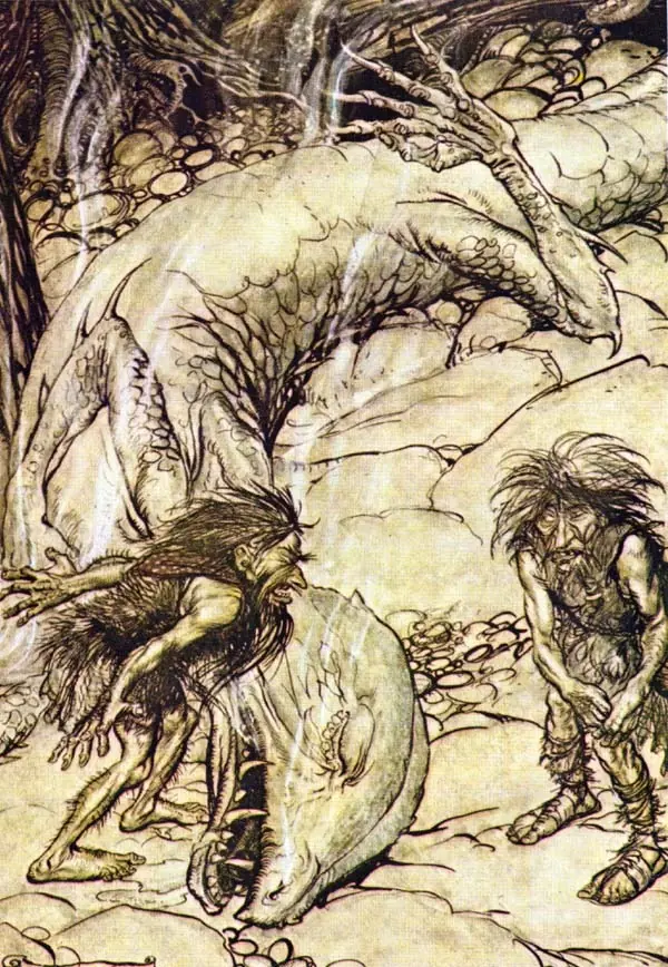 La mitología germano escandinavo ilustrada de Arthur Rackham