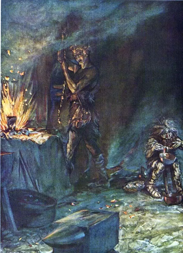 La mitología germano escandinavo ilustrada de Arthur Rackham