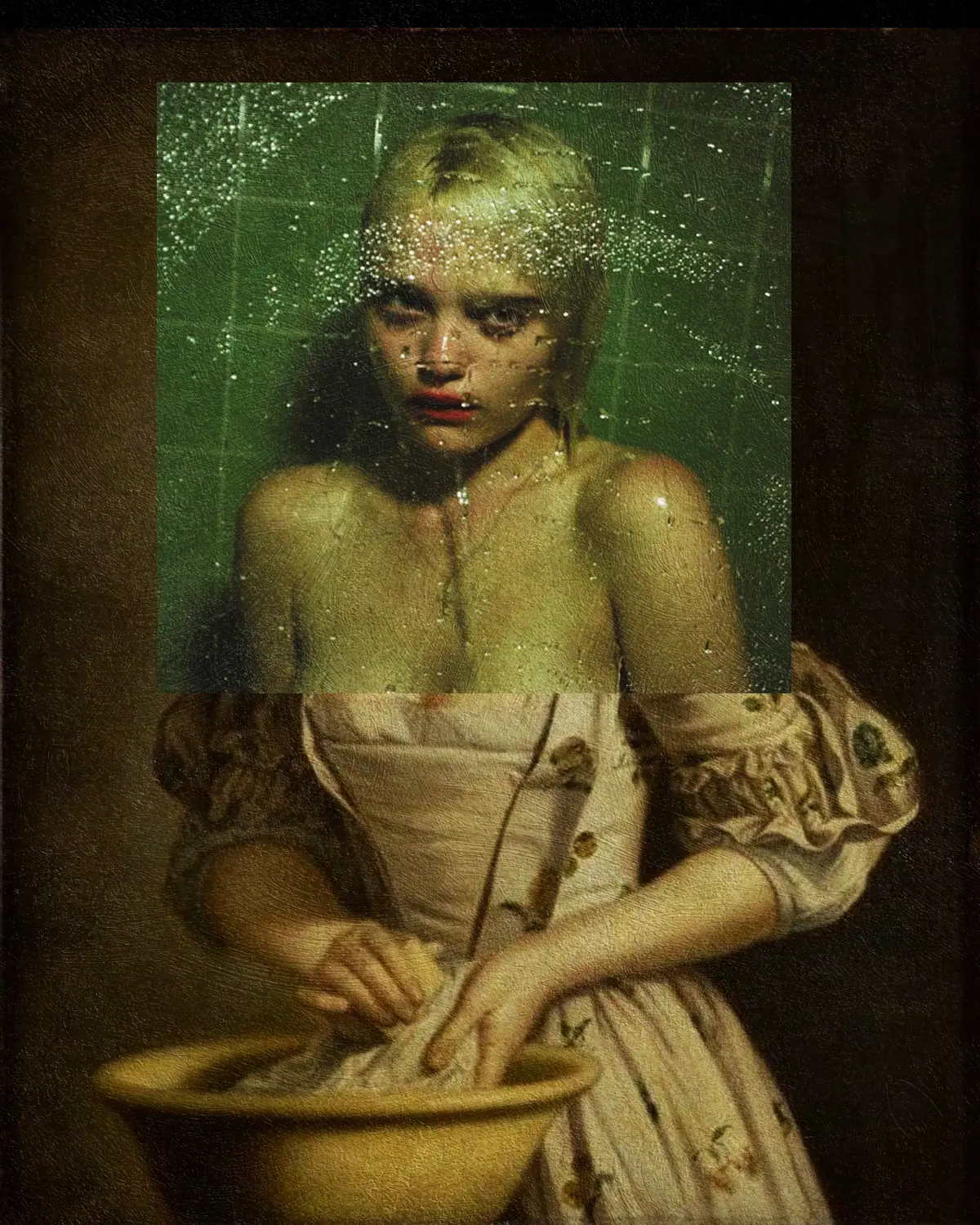 collages revistas y pinturas
