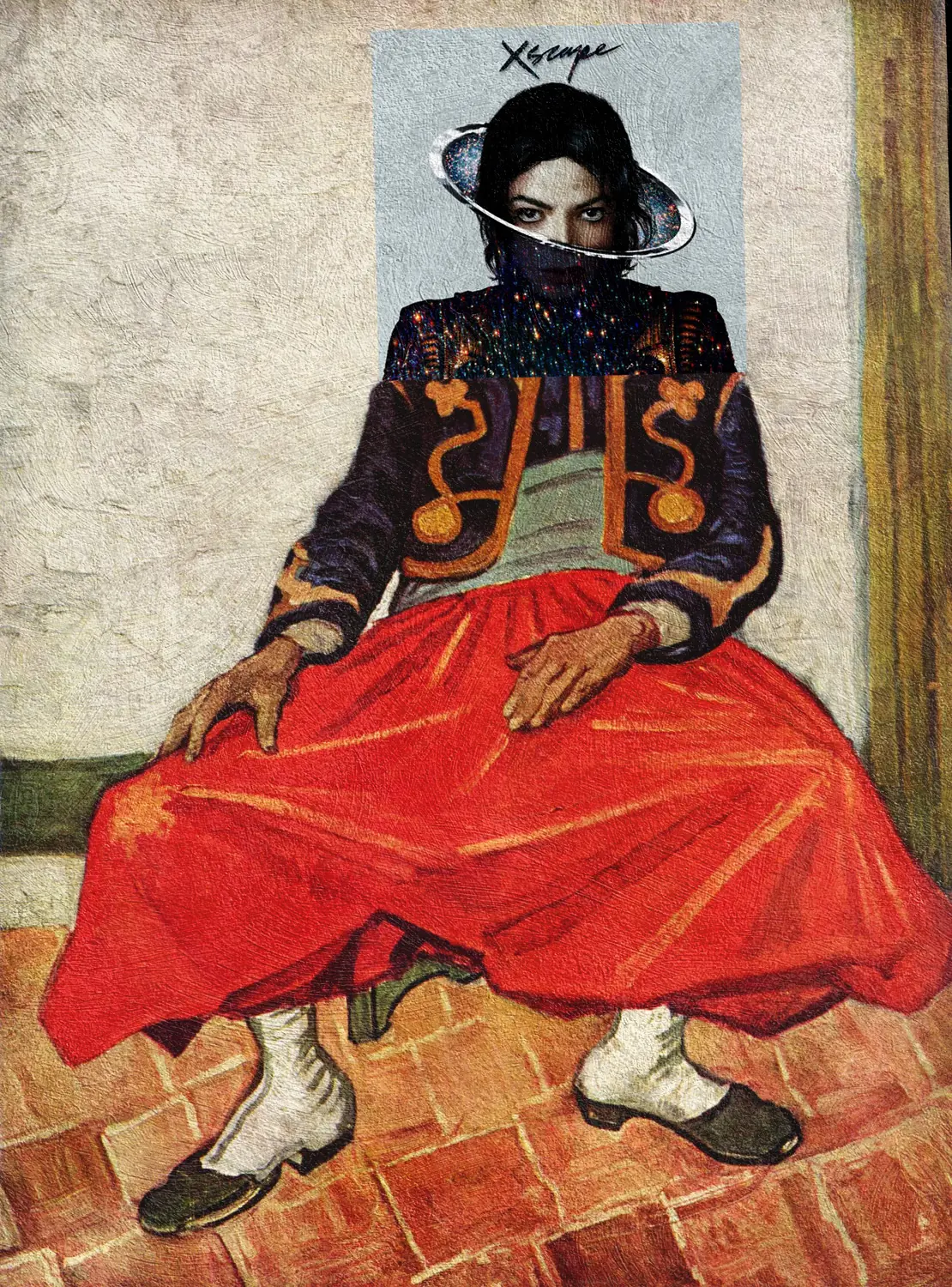 collages revistas y pinturas