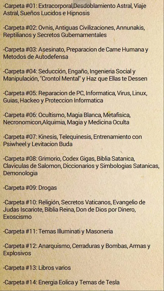 Libros Ocultistas, Pasate!