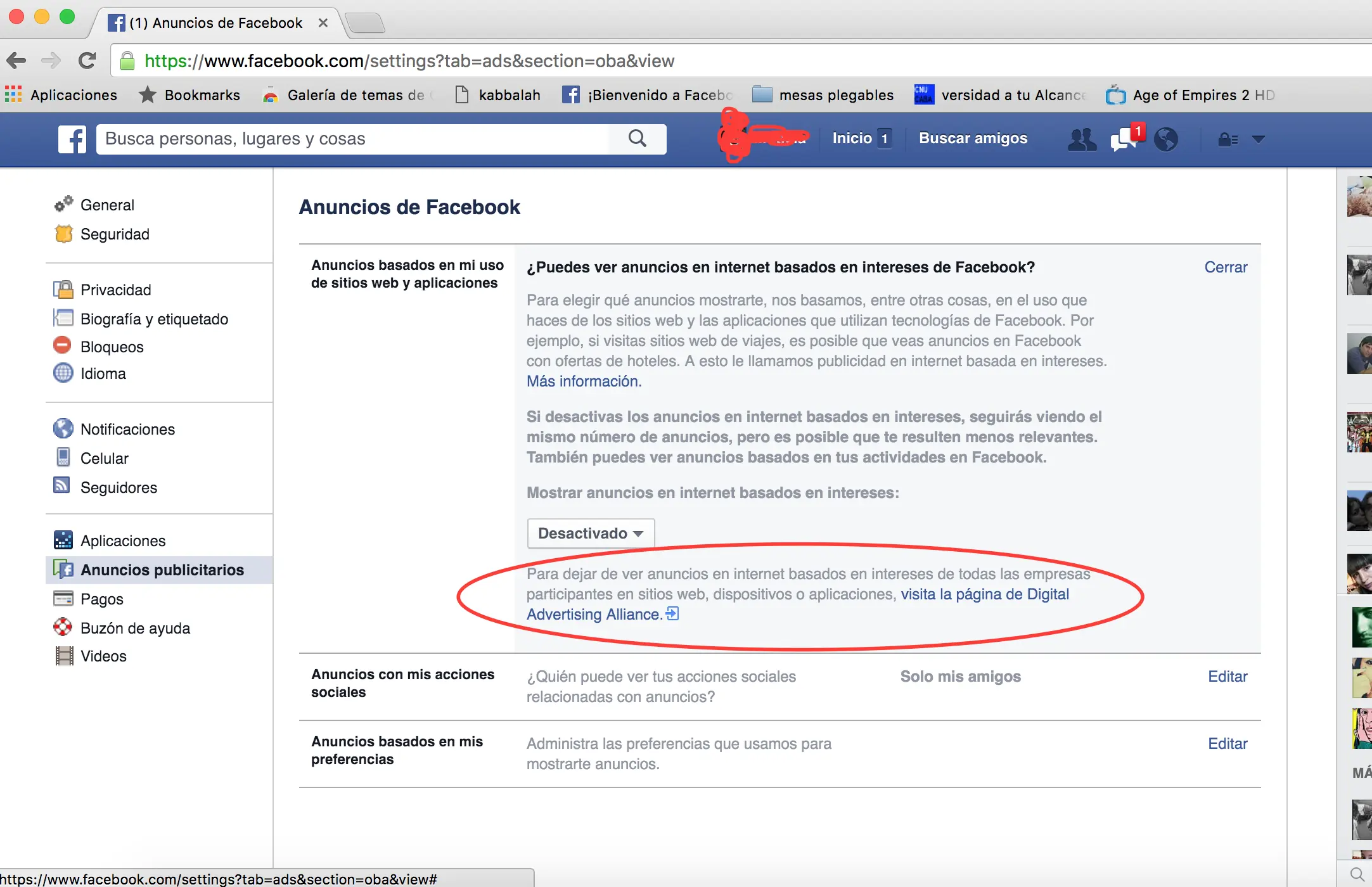 publicidad en facebook