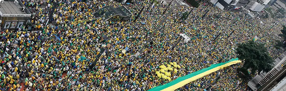 Mapa: 3,6 millones o 6,8 millones protestaron en Brasil?