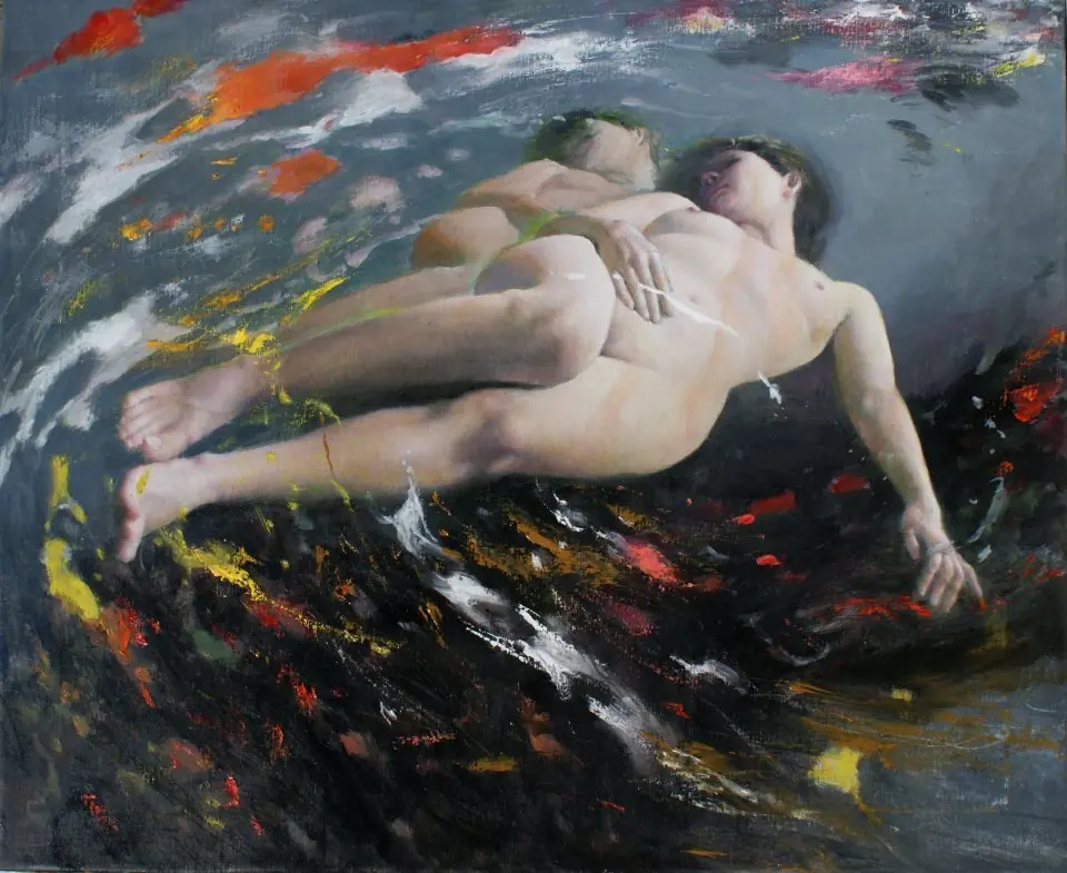 Mujeres bajo un manto surrealista de Santos Hu Mujeres bajo un manto surrealista de Santos Hu