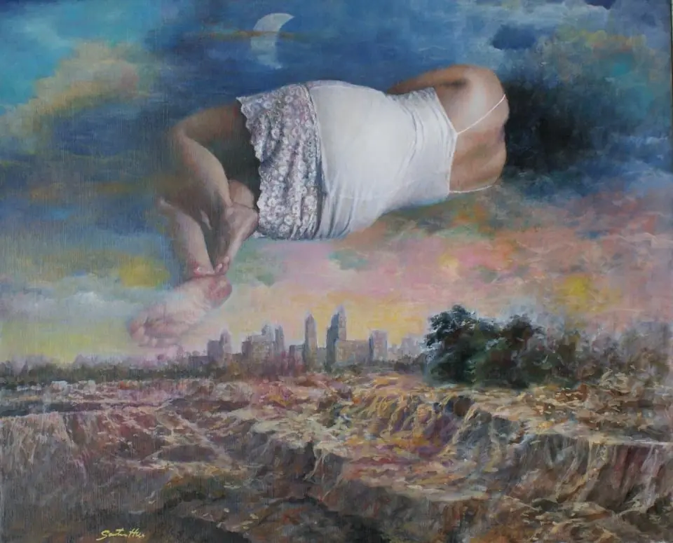Mujeres bajo un manto surrealista de Santos Hu Mujeres bajo un manto surrealista de Santos Hu
