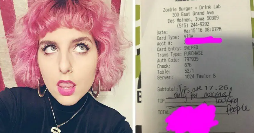 Esta mesera fue insultada por una estúpida Razón