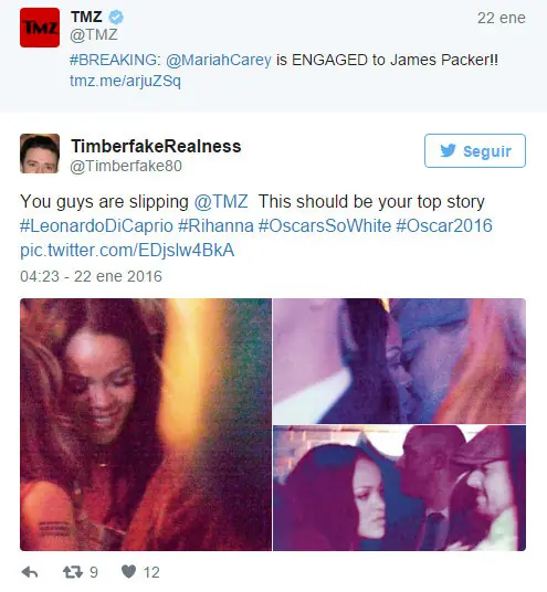 Dicaprio un capo a los besos con rihanna dale 10