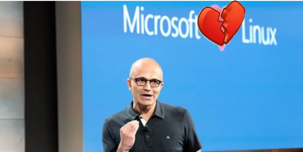 GNU/Linux y Microsoft: entre el amor y el fraude