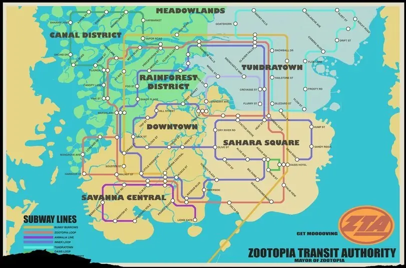Zootopia. Su arte y bocetos previos. Creación.