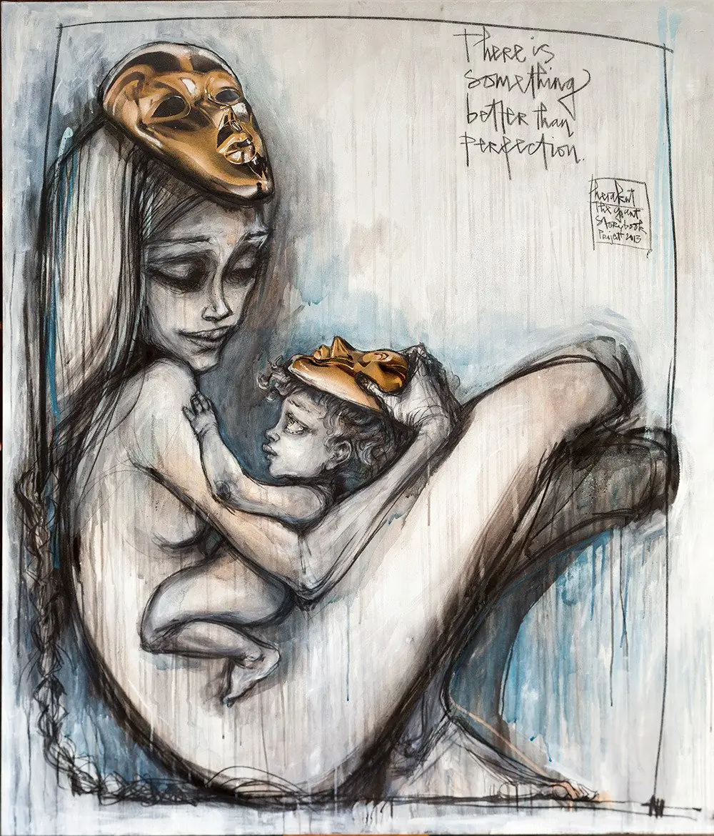 Una pareja con mucho arte