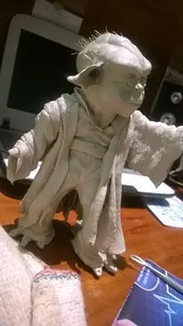 Maestro yoda. Modelado en masilla epoxi