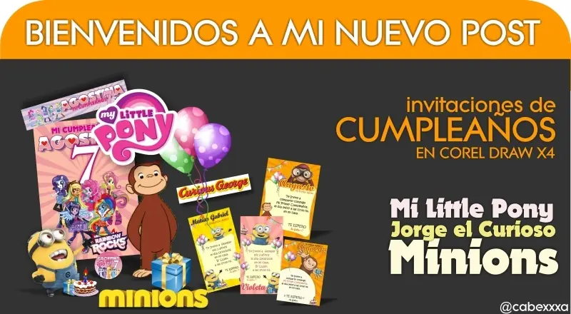 Hice unas invitaciones en Corel y te lo muestro