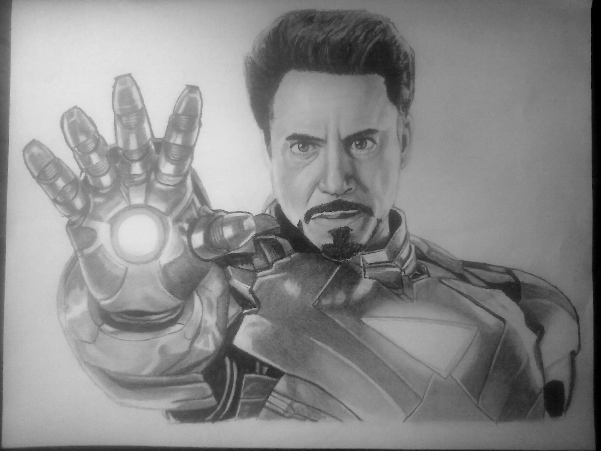Ironman, dibujo a lapiz