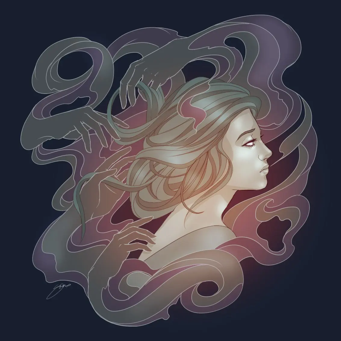 El art nouveau, ilustraciones femeninas