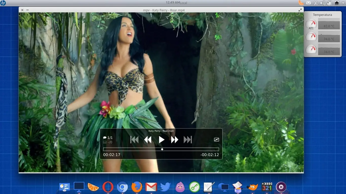 mpv-reproductor multimedia para la linea de comandos