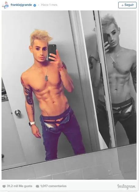 Frankie Grande, el extrovertido hermano de Ariana es gay Frankie Grande, el extrovertido hermano de Ariana es gay
