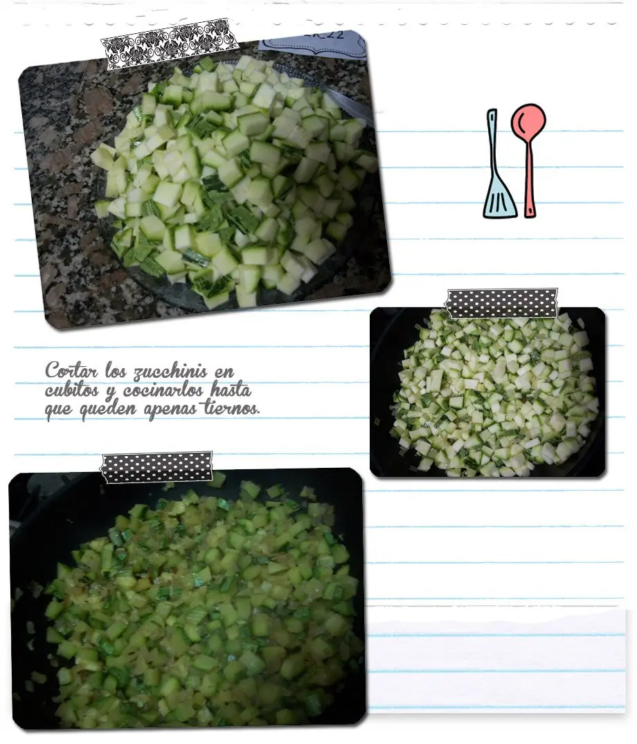 Tarta de zucchini y jamón {Fotoreceta}