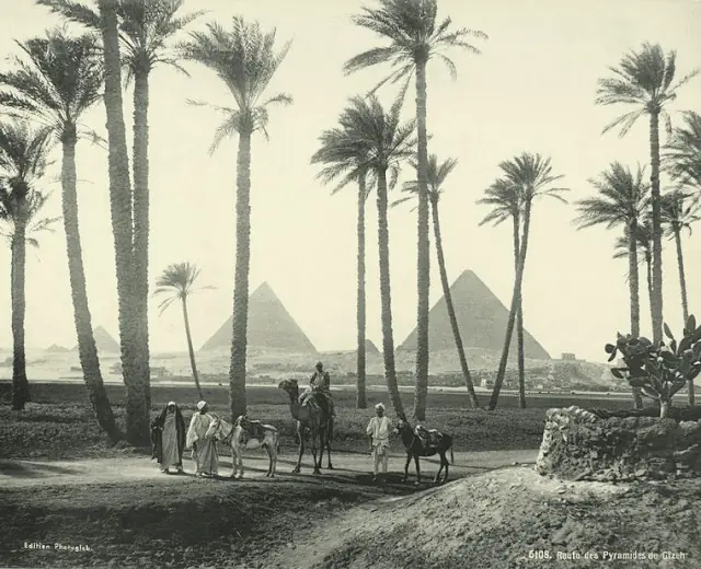 Fotos que te llevan directamente a Egipto en la epoca de1870