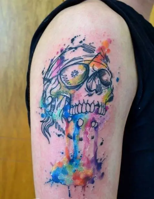 watercolor tattoo
