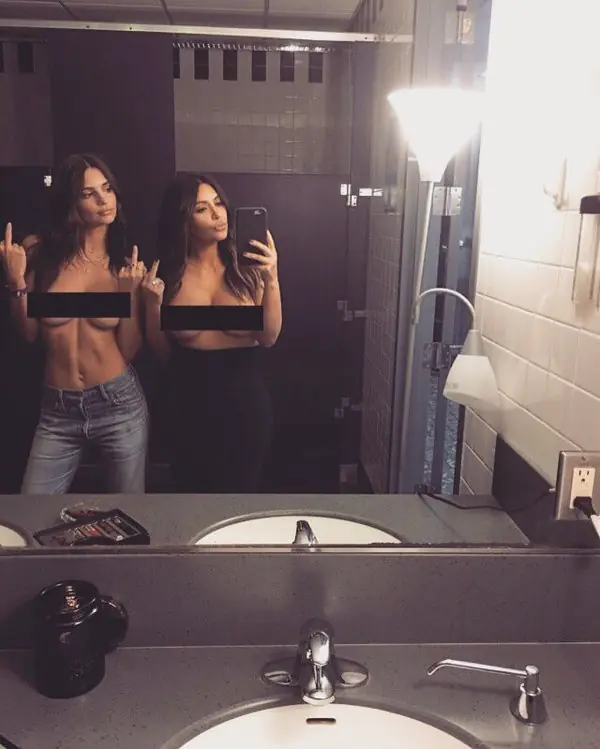 Kim Kardashian volvió a posar desnuda para redes sociales