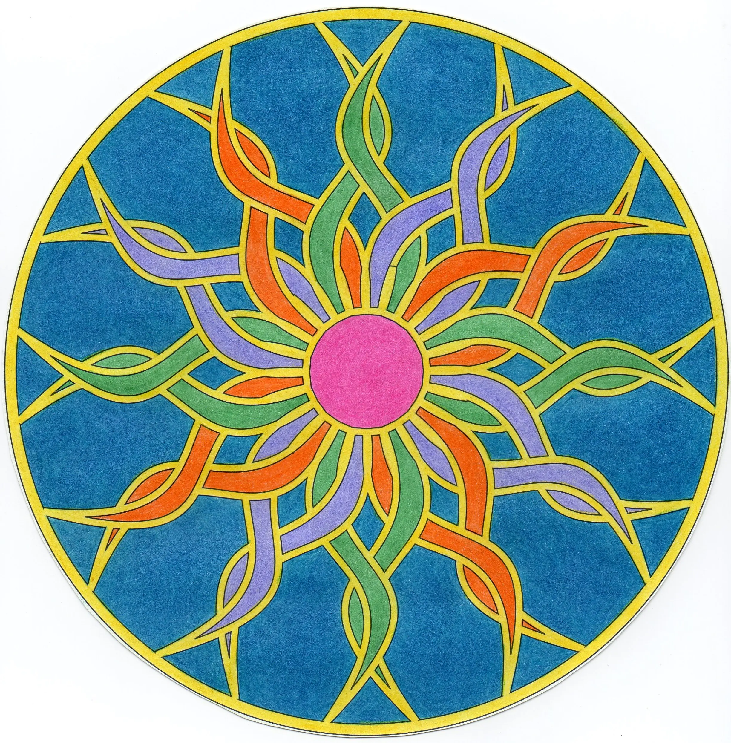 MANDALA Serpientes enroscadas
