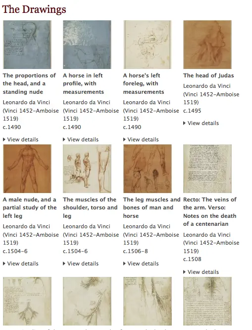 Leonardo Da Vinci, sus dibujos en HD