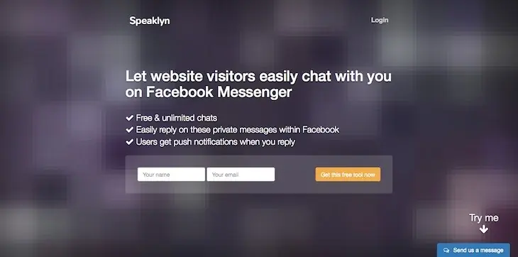 Speaklyn, para que los visitantes de nuestra web puedan cont