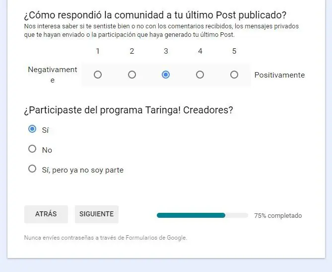 Complete la encuesta para taringa y te lo muestro