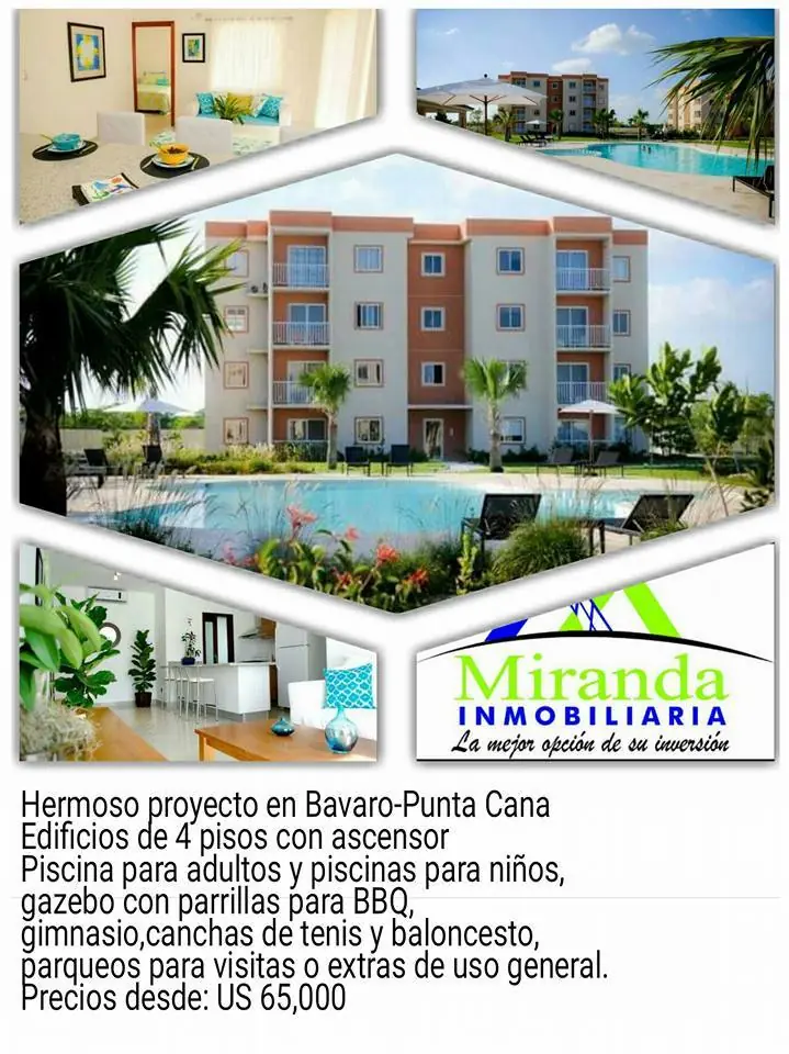 Proyecto en Bavaro-Punta Cana,desde US 65,000