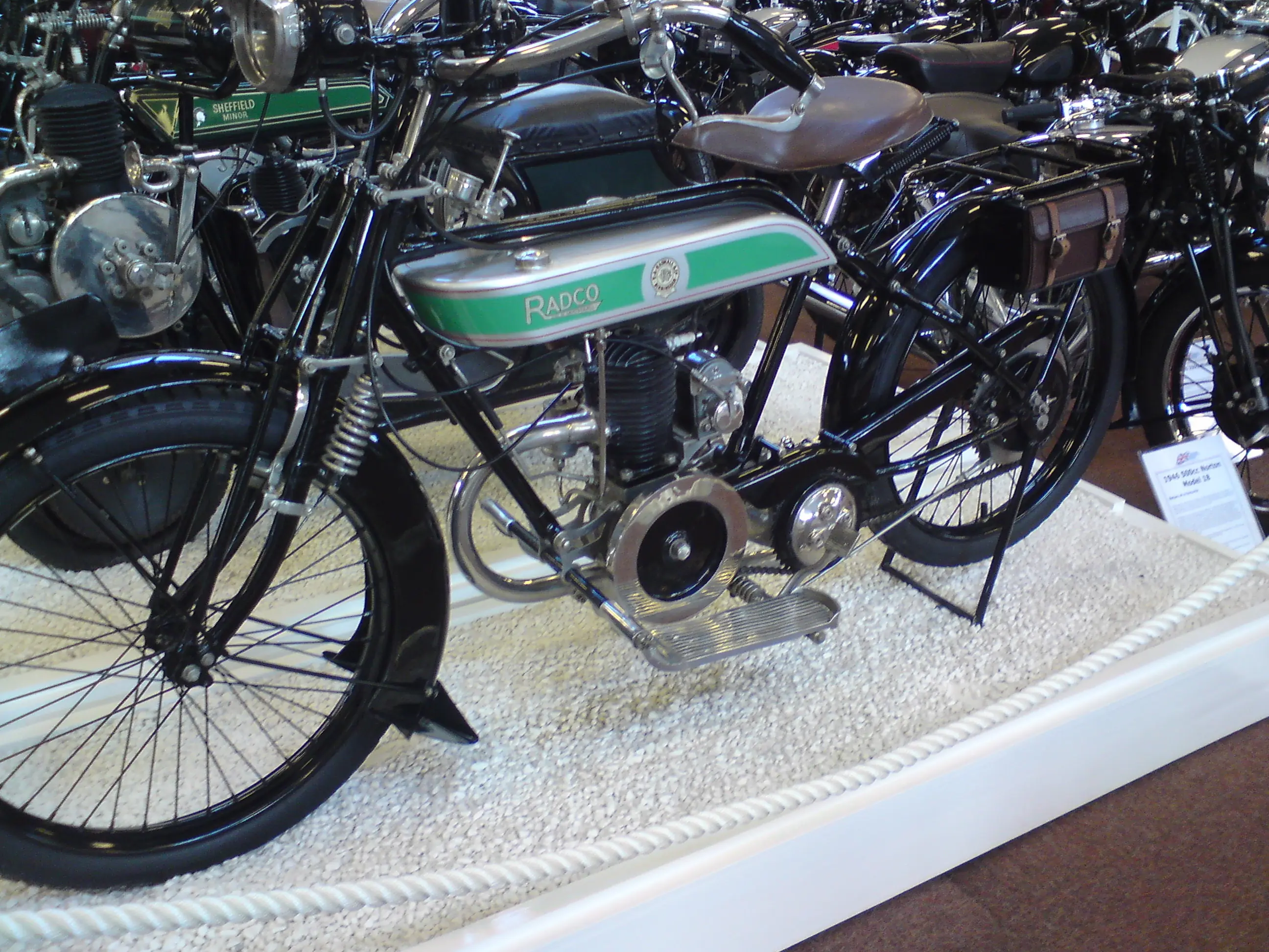 El museo nacional de las motocicletas de Birmingham