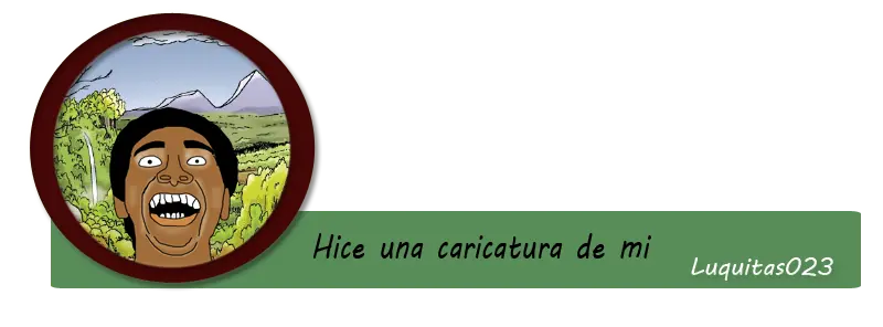 Hice una caricatura de mi