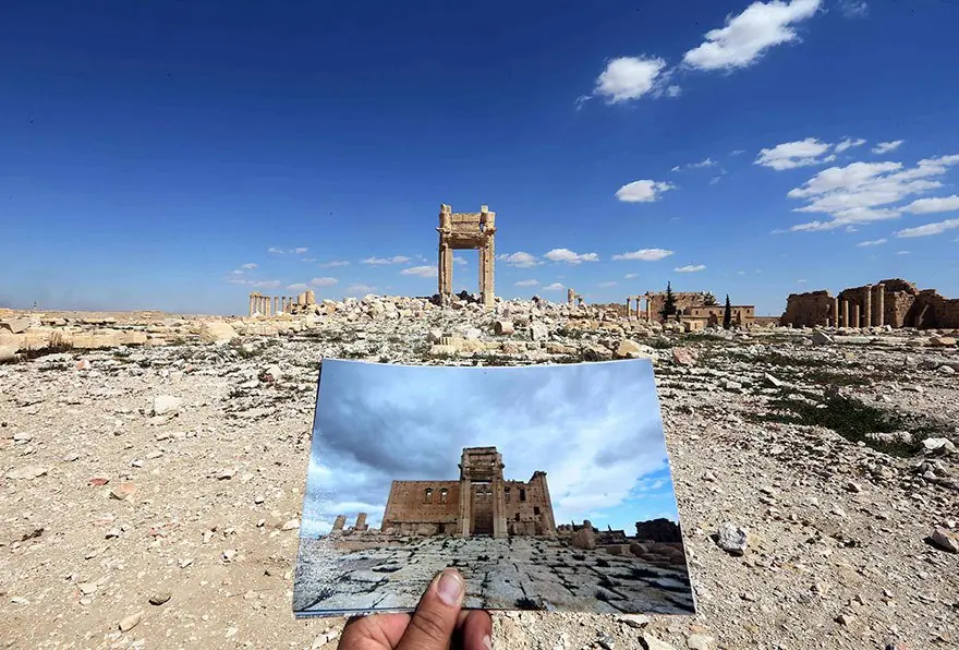 Monumentos historicos antes y despues de ISIS Monumentos historicos antes y despues de ISIS