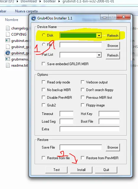 Instalar Linux desde USB con GRUB