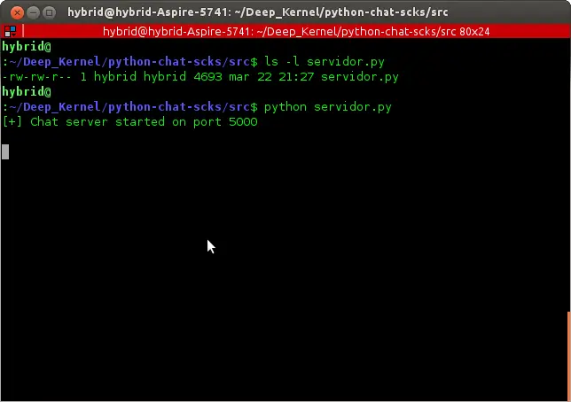 Chat con Python v1.0