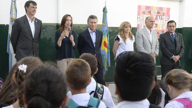 Escrache a Macri en Inauguración del Ciclo Lectivo 2016