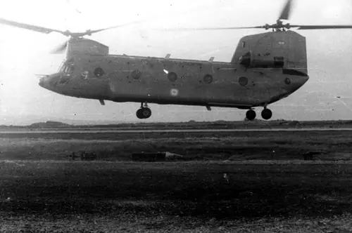 Malvinas: La orden de regreso del material CH 47