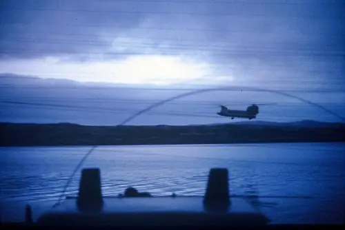 Malvinas: La orden de regreso del material CH 47