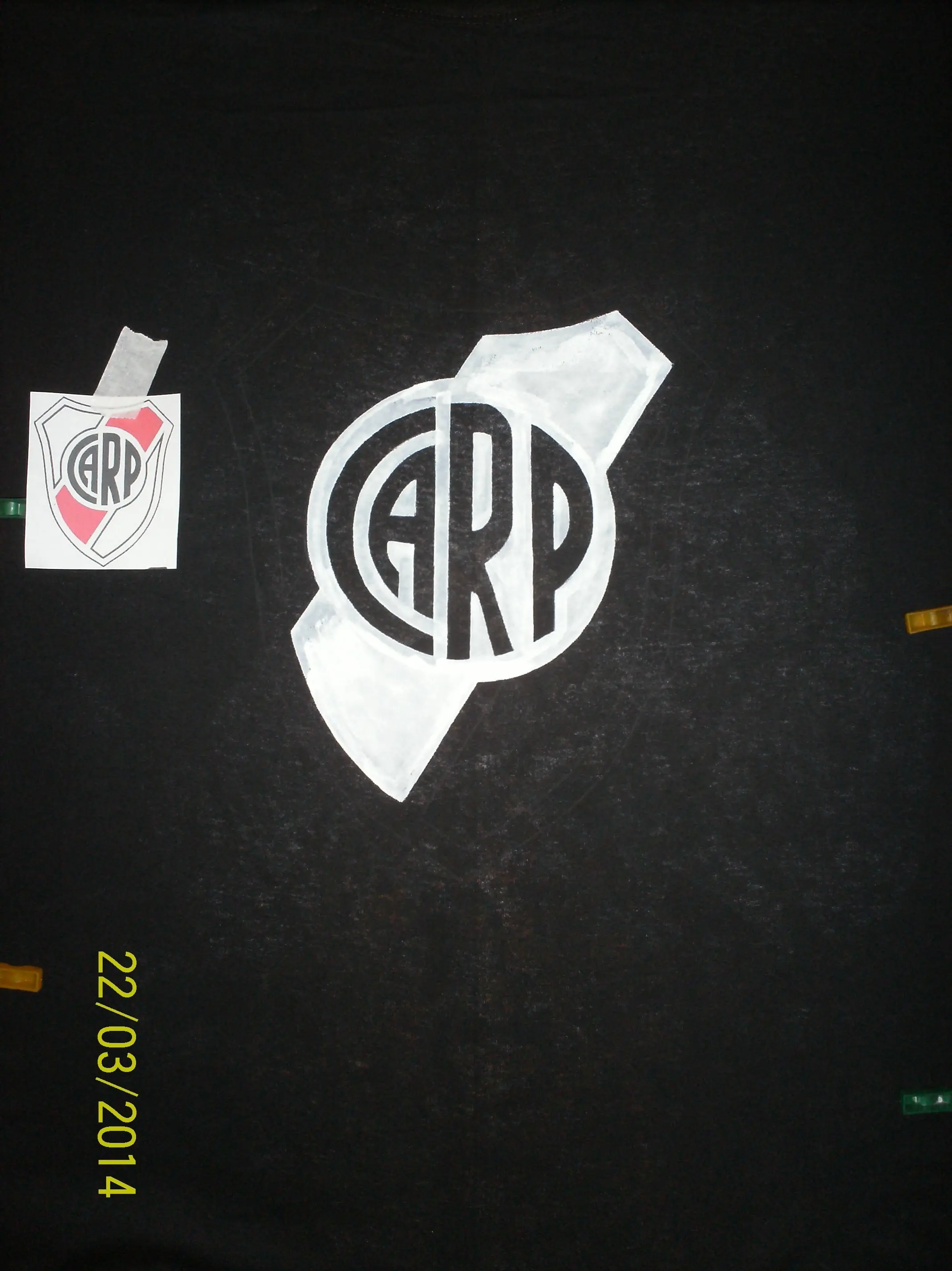 Remera pintada de Ariel Ortega "El Burrito Ortega"