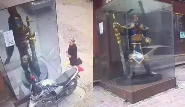 Sra le reza a estatua de LOL pensando que era 1 deidad china