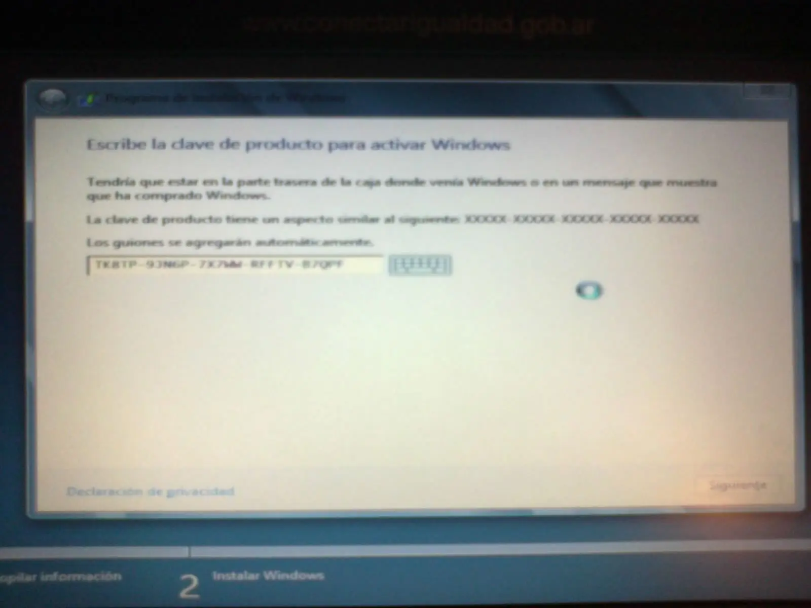 instalacion