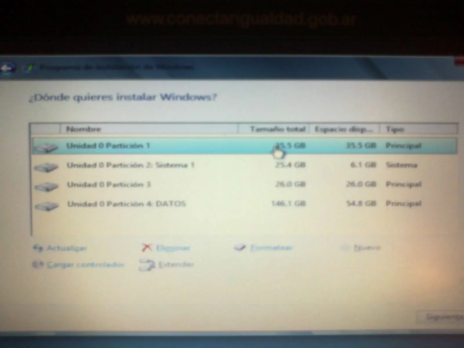 descarga