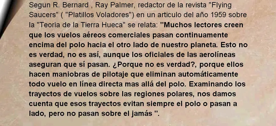 tierra hueca en los polos