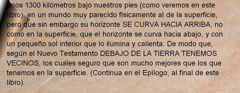 la verdad de tierra hueca