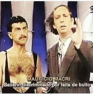 Bailarin Mauricio Macri discriminado por...