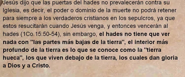 la biblia habla de tierra hueca