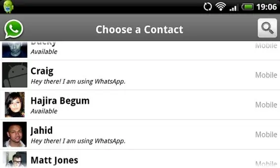 aspas azules whatsapp