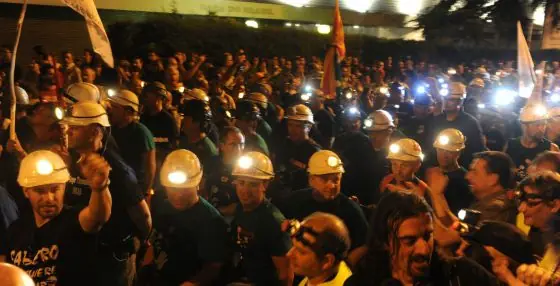 La multitud acompaña a la ‘marcha minera’ hacia Madrid