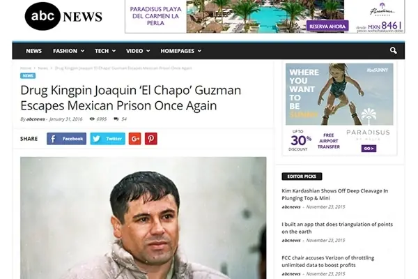 "El Chapo" se "escapó" por tercera vez