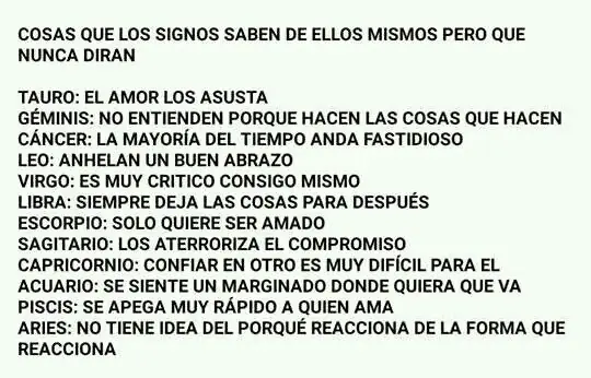 17 Datos gráficos de cómo es tu signo zodiacal